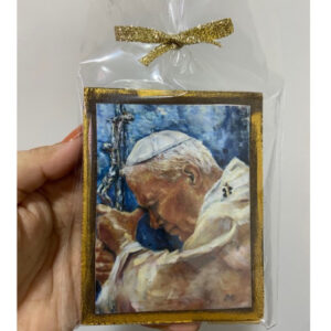 Quadrinho São João Paulo II 10cm