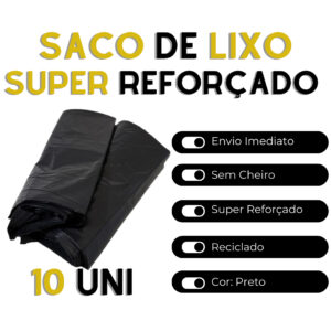 Saco de Lixo Super Reforçado – Sem cheiro 20L ; 40L ; 60L e 100L
