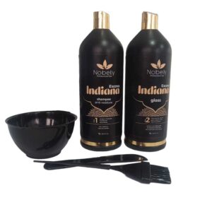 Progressiva Organica Sem Formol 1 Litro Kit Shampoo e Gloss Redutor de Volume Nobelly kit Cumbuca