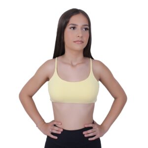 Top Faixa Academia Fitness Duplo Com Bojo Removivel Poliamida Flex Confort