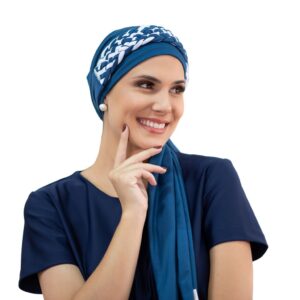 Turbante Touca com tiara de Trança Larga DUO na cor escolhida