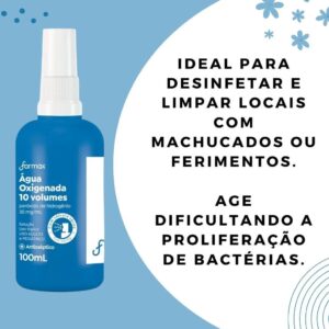 Água Oxigenada Spray 10 volumes Farmax – Kit com 3 unidades