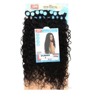 Cabelo Fibra Bio Vegetal Silmara Sleek Cacheado 80cm 320g 9 Telas