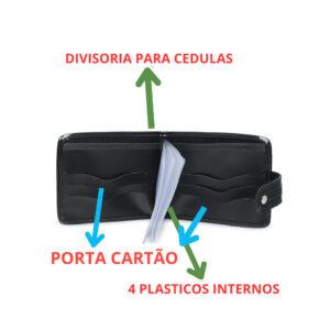 Kit Carteira Masculino Grande Botao + Cinto Duplaface Oferta