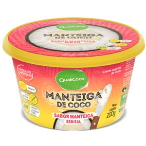 Manteiga de Coco sabor manteiga sem sal 200g – Qualicoco