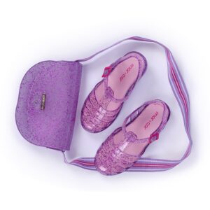 Sandália Arco Íris Kids Menina Com Bolsa Mar&Cor