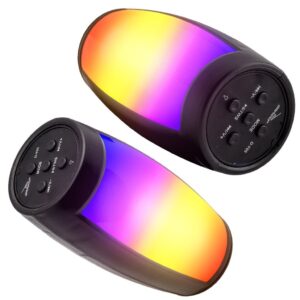 Caixinha De Som Portátil Bass Amplificado Bluetooth LED RGB Cartão SD Radio Fm USB Conexão TWS