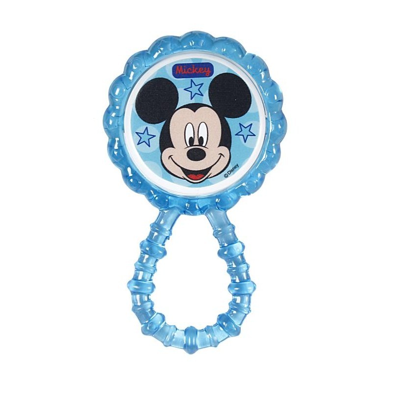 Chocalho Mordedor Para Bebe Macio Flexível Mickey Disney