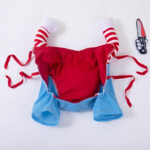 Roupa De Cachorro Gato De Estimação Engraçada Chucky Deadly Doll Cosplay Festa De Fantasia
