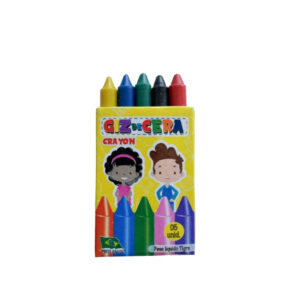 100 cx Mini Giz de Cera 5 Cores P/ Kit Festa Lembrancinha Artesanato Infantil