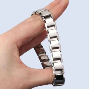 Pulseira de Aço Inoxidável Elegante– Sofisticação e Durabilidade